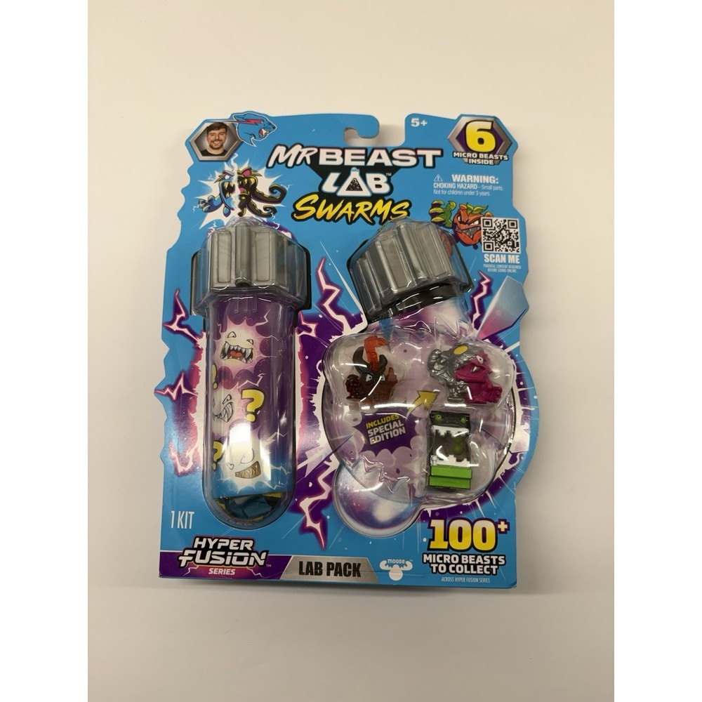 MrBeast Lab Swarms Hyper Fusion Lab Pack 6 Micro Beasts Special Edition New
